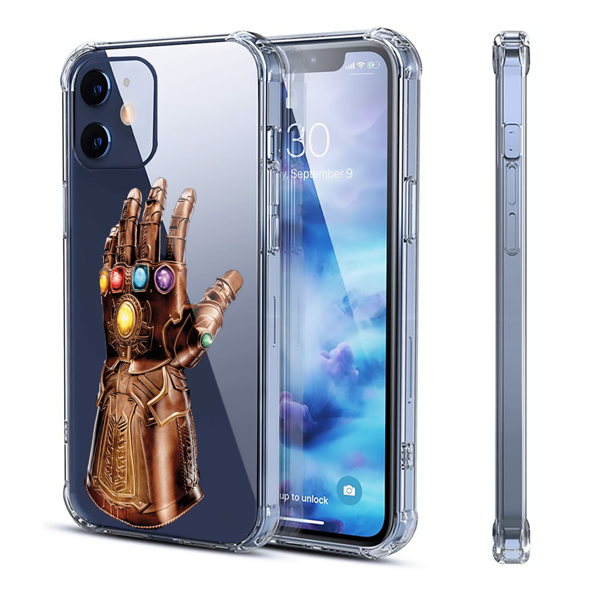 （画像用） アベンジャーズ The Avengers 【iPhone 12シリーズ対応】透明スマホケース（クリアソフトケース）